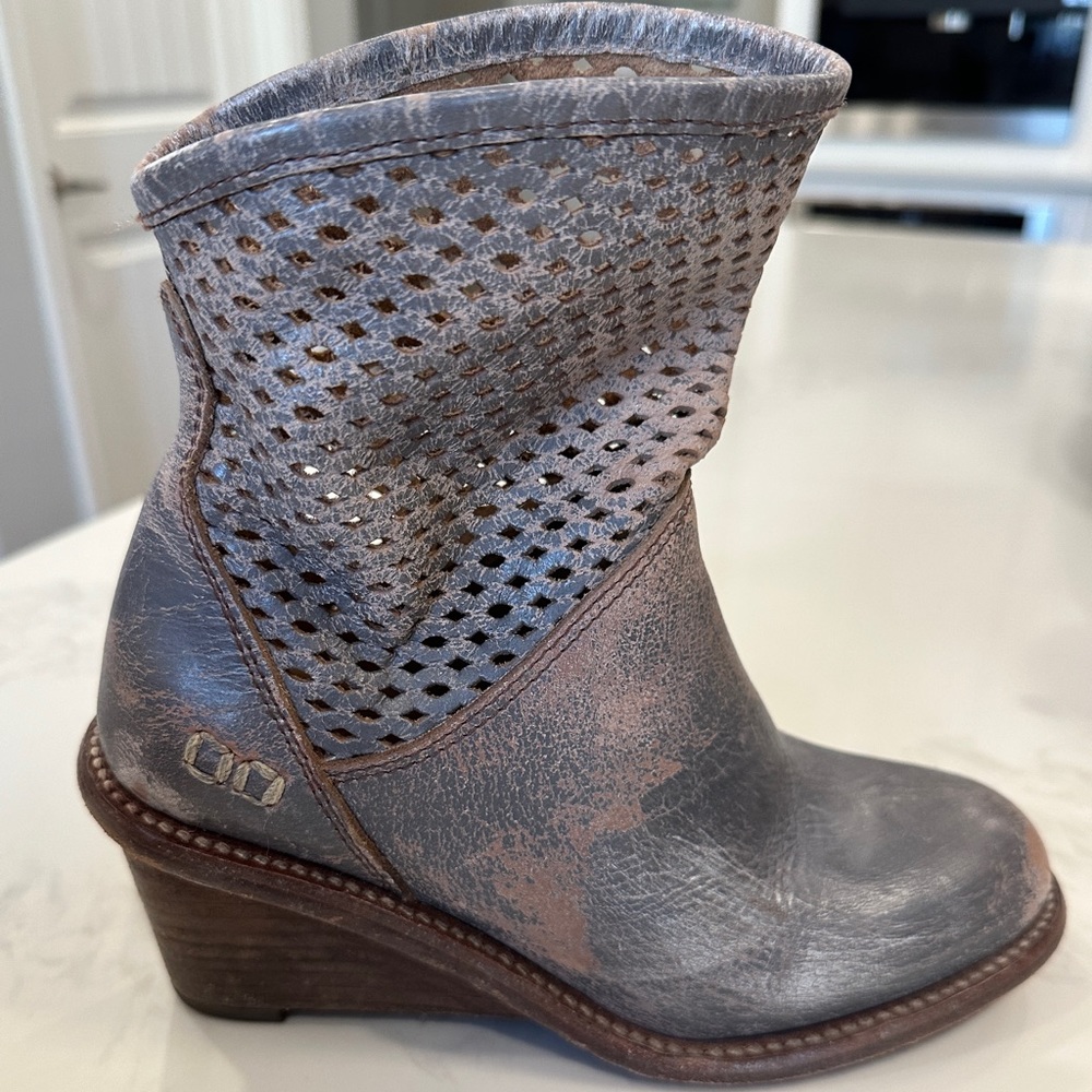 Bed Stu Grey Booties Size 6